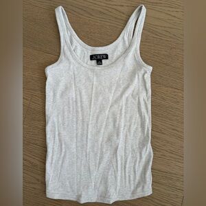 J. Crew Women's Grey Long Ribbed Tank Top